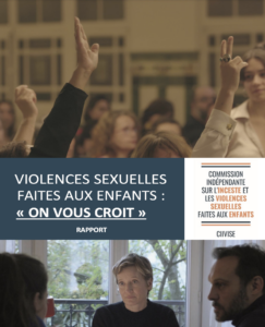 commission indépendante sur l'inceste et les violences sexuelles faites aux enfants CIIVISE. AFIREM